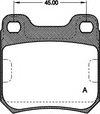 OPEN PARTS bpa023940 -  Комплект тормозных колодок, дисковый тормоз